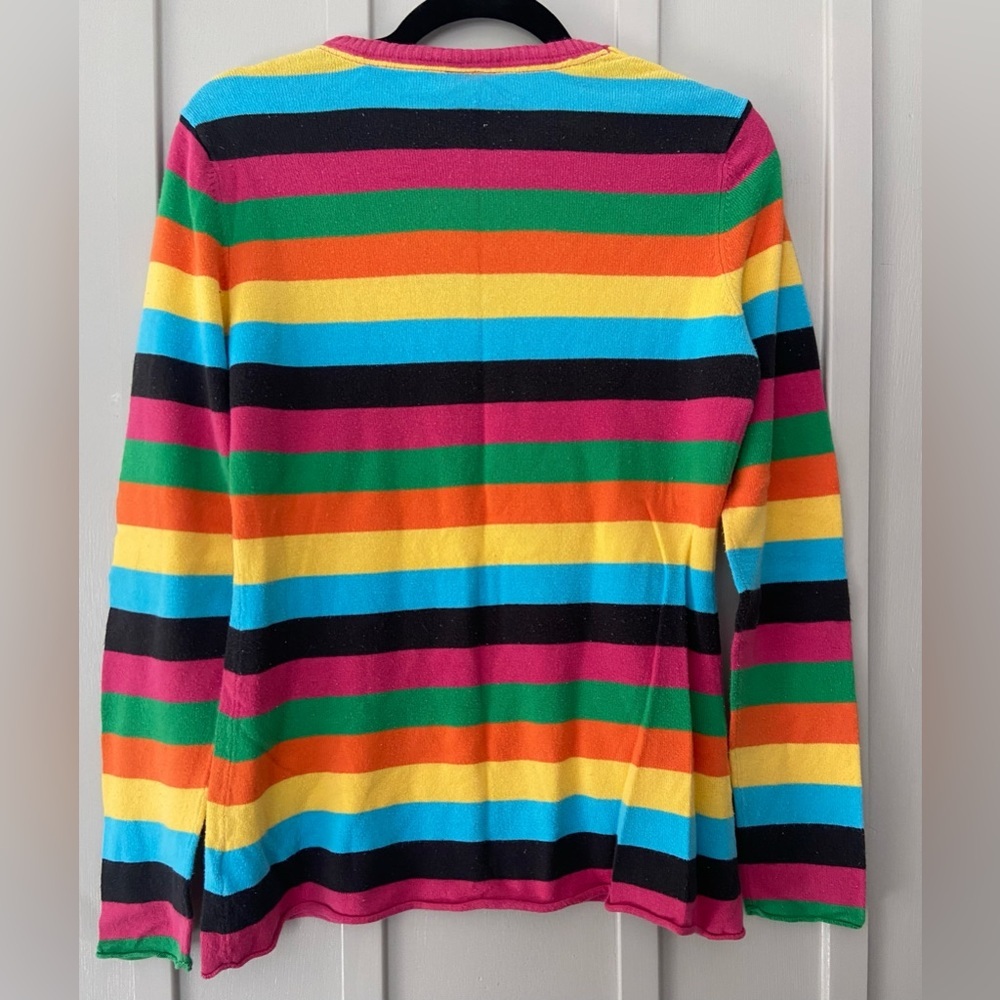 Le Tigre Women's Pastel Striped Sweater Acrylic/Wool Blend Size Large - Picture 3 of 3